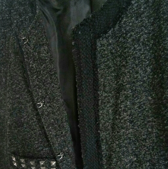 Silence + Noise Black Gray Tweed Jacket/Bl… - Picture 4 of 8